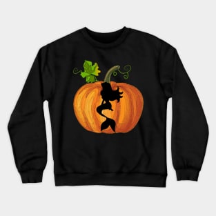 Mermaid in pumpkin Crewneck Sweatshirt